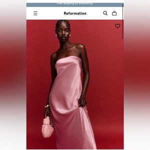 Reformation silk dress